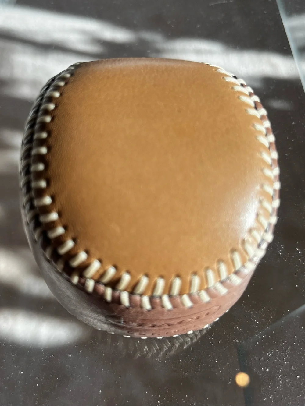 COACH Leather Baseball PAPERWEIGHT